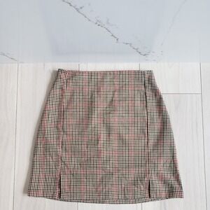 J Galt Mini Skirt Womens XS Plaid